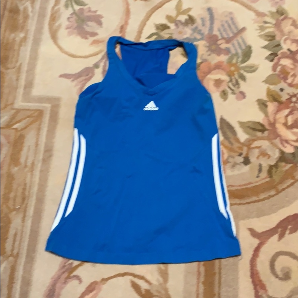 Adidas Workout Tank Blue Size Medium